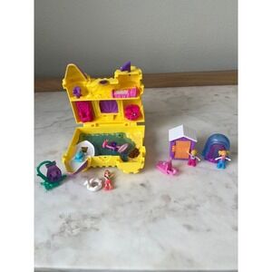 Polly Pocket Big Pocket World Sandcastle with Micro Polly Doll and extra figures